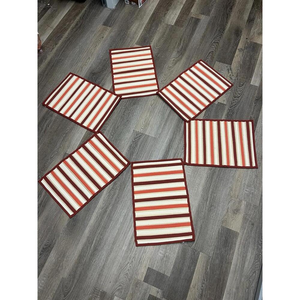 Autumn Colored Ribbed Placemats-BRAND NEW